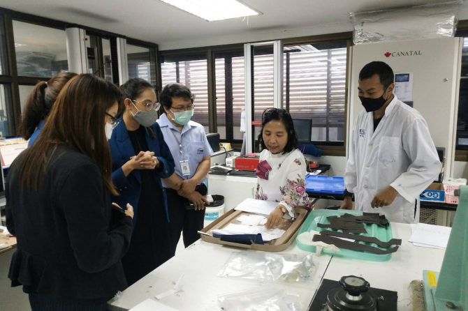 Thai Garment Development Foundation Attend a Training in “Basic Knowledge of Textile Products and Textile Testing” Courses